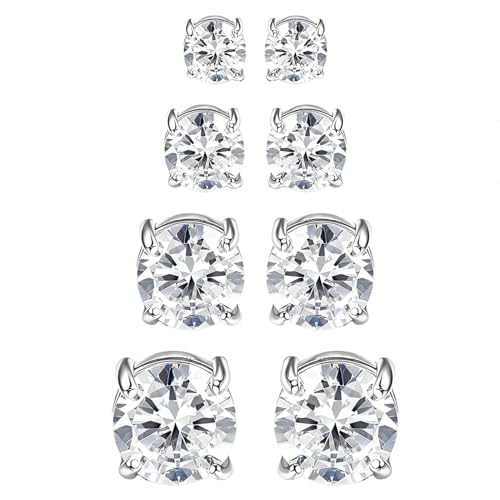 Finrezio 20 Paia Orecchini Magnetici Finti 6mm | Cristalli Colorati Senza Foro | Acciaio Inossidabile Ipoallergenico - Foto 13