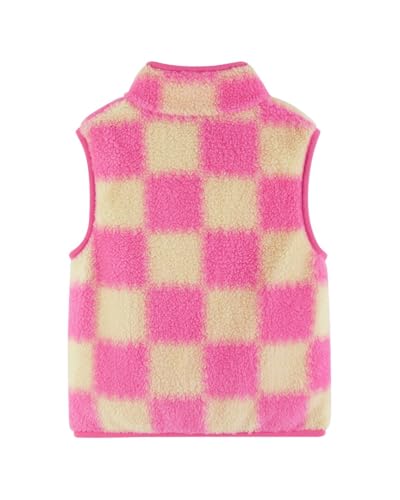 Pink Checkered Kids Faux Fleece Vest (2-6X) by Andy & Evan2