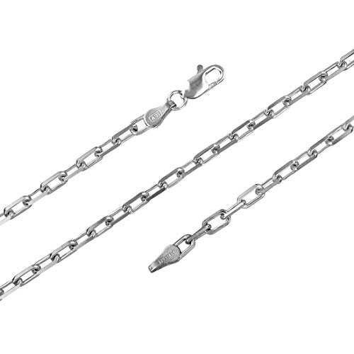 3mm Anchor Chain Necklace Sterling Silver