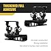 Diamall 2 PCS Light Bar Mounting Brackets, LED Work Light Mount Clamp Holder, Adjustable Hood Work Lamp Mount Bracket, Ditch Light Bracket Accessories, Universal for Off Road Cars Trucks (Black)