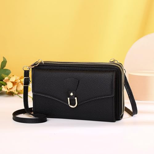 Sac en cuir fermeture éclair de style intemporel avec finitions soignées - 2