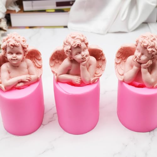 Moule à bougie 3D silicone bébé savon gâteau plâtre - 6