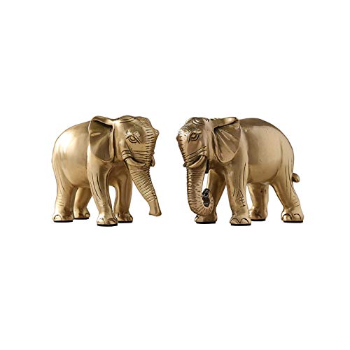 Statue éléphant en cuivre fait main pour une décoration chic de salon