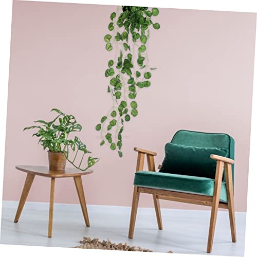 Hoement Imitation Plants Outdoor Hanging Decor Artificial Wreath Wedding Decor Fake Green Vines Garland Artificial Leaf Garland Faux Air Plants Plant Rattan Pendants Fake Plant Adornments #TOP3