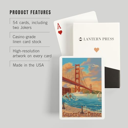Juego de cartas Póker Lantern Press 52 cartas miniatura 3