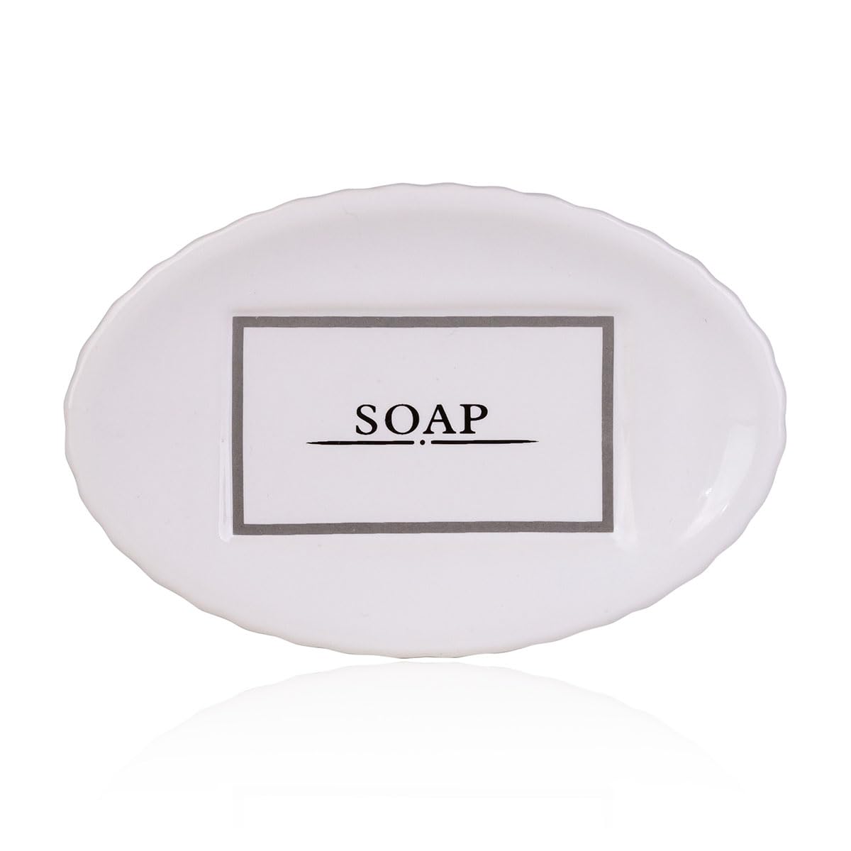 accentra Bathroom Accessory Soap Dish, Ceramic, White