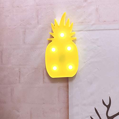 Ananas Decor Light,Lampada Da Comodino a LED Decorazioni per Feste Di Natale a Casa, Decorazioni Luminose per Bambini Camera Da Letto per Adulti, Soggiorno (giallo) - Image 3