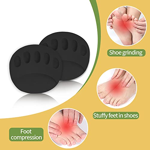 Image of SooGree Ball of Foot Cushions (5 Pairs Black)