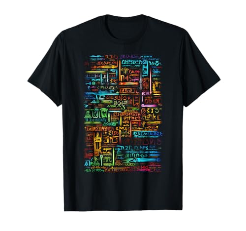 Bunte Kunst Grafik Motiv Kunstwerk T-Shirt
