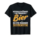 Herren Biertrinken Hopfen Mann Männer Hefe Bier Brauerei Brauen T-Shirt