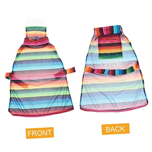 Disfraz poncho mexicano para perros Toyvian miniatura 2