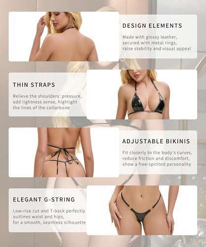Creative Design Micro Extreme G String Thong Bikini suit for women Elegant Secret series4