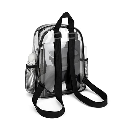 Trendy Clear PVC Backpack Rucksack Suitable for Daily Commutes Travel and Shopping4