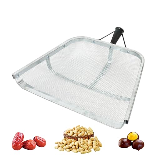 Tamis de sol pour jardinage, tamis de jardin pour pierres avec poignée, pelle de ferme ergonomique multifonctionnelle, tamis en maille de sable, tamis en maille