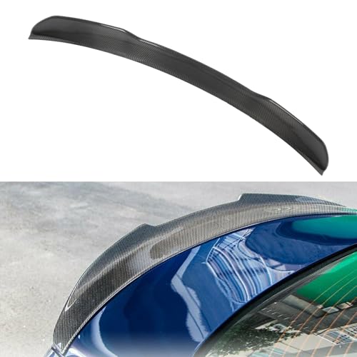cciyu PSM Style Rear Trunk Lip Spoiler Wing Fits for 2014-2020 for Infiniti Q50 Racing Trunk Spoiler(Carbon Fiber Glossy Black)