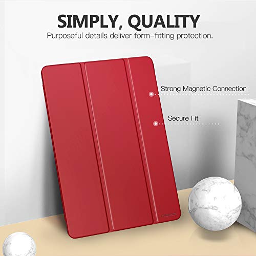 Image of Moko Smart Case for iPad 9th / 8th / 7th Generation Case 10.2 Inch, Red