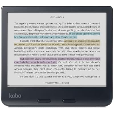 Kobo Libra Colour | eReader | 7 Glare-Free Colour E Ink Kaleido 3 Display | Dark Mode Option | Audiobooks | Waterproof