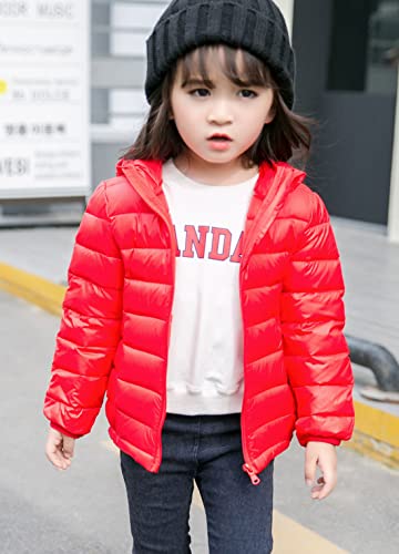 Happy Cherry Winter Coats for Kids with Hoods Baby Boys Girls Lightweight Packable Puffer Jacket4