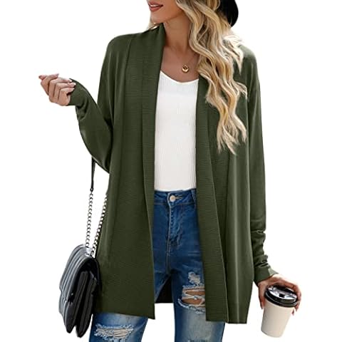 GRECERELLE Women's Casual Open Front Cardigan Cover