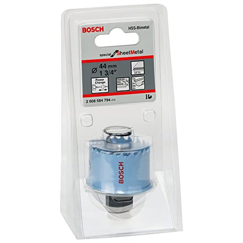 Bosch Professional 1X Sierra De Corona Special For Sheet Metal (Laminas De Acero, Acero Inoxidable, Ø 44 Mm, Accesorios Para Taladros)