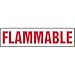 Accuform MCHL574VS, 6" x 24" Adhesive Vinyl Sign with Legend: "Flammable", Pack of 15 pcs