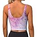 Colorful Marble Pastel Red Blue Purple Print Lightweight Trendy Women Sports Vest Yoga Workout Running Vests All Seasons