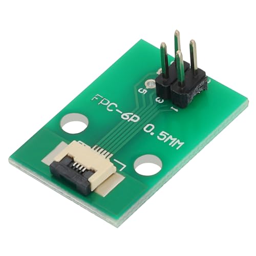 sourcing map FFC - Placa de conector FPC de 4 pines de 0,5 mm, 2,54 mm a 1,0 mm, 2,54 mm, placa convertidora PCB para televisores LCD, cámaras digitales, portátiles