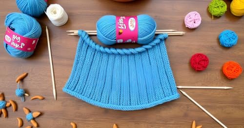 Image of Vard hman 100% Acrylic Wool Azure (Pack of 10) Baby Wool Wool Ball Hand Knitting Wool /Art Craft Soft Fingering Crochet Hook Yarn, Needle Knitting Yarn Thread Dyed -G