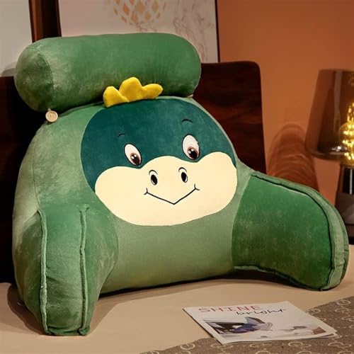 BCJMKDX cojín para el Respaldo de la Cama, Cojín de Apoyo Lumbar for Cama, cojín Respaldo con Soporte for Brazos, Almohada Transpirable for Sentarse y Relajarse(Green,70 * 40CM)