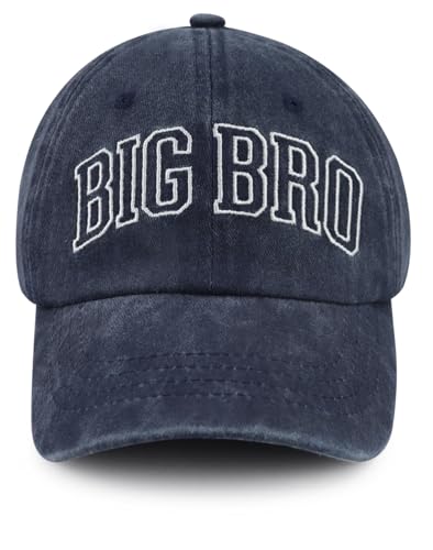 Big New Brother Gifts for Boys Promoted to Big Bro Hats for Kids Toddler Party Decorations Baseball Cap Christmas Birthday Gifts for Son Nephew Navy