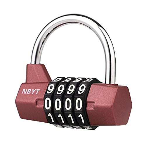 Image of Gym Locker Lock,4 Digit Combination Lock,Safety Password Padlock for School Gym Locker,Sports Locker,Fence,Toolbox,Case,Hasp Storage