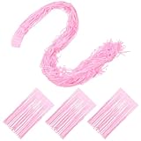 HYTROVE 4枚セットパーティー用フリンジカーテン プラスチック製フリンジ背景 誕生日パーティー装飾 フォトブース小道具 バレンタインやブ