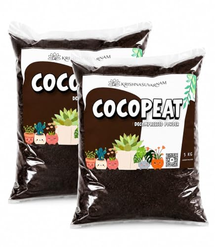 Image of Cocopeat 10kg Low EC Decompressed Powder Ready to Use | Sterilized Coconut Fiber Growing Medium for Seed Germination, Potting Mix, Indoor & Outdoor Gardening & Soil Aeration