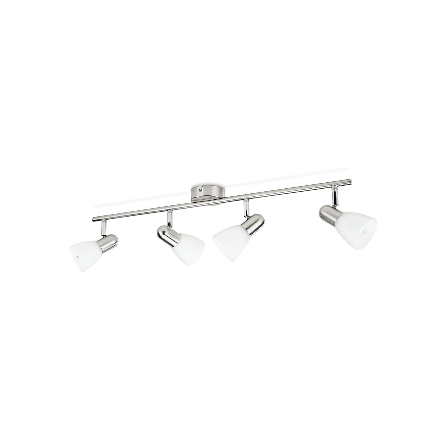 Philips Barra de 4 focos E14, bajo consumo, gris