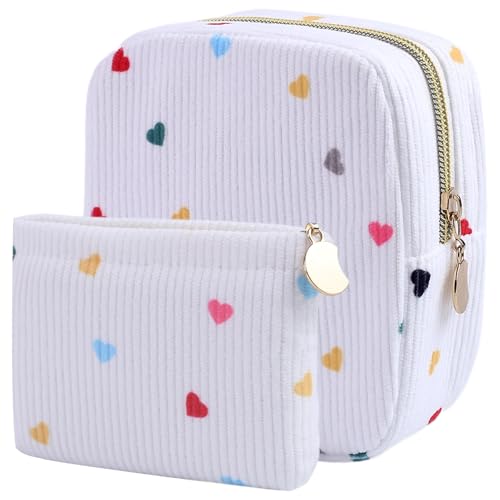 Image of 2-Pack Period Bag for Women Girls, Portable Corduroy Sanitary Napkin Storage Bag Period Pouch Small Discreet Menstrual Pouch, Sanitary Pads Period Kits Tampons Holder for First Period