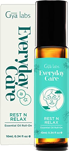 Gya Labs Descanso N Relax Roll-On de Aceites Esenciales (10ml) - Fragancia fresca y floral Cover