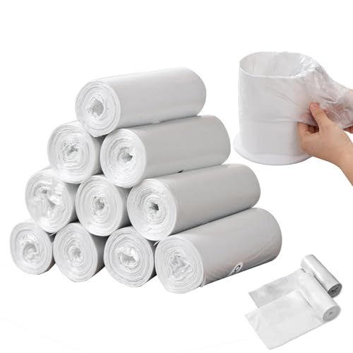 Sadocom Sacs Poubelle 3L, 300 Unités, 30 * 35 cm, Pour Mini Poubelle de Bureau, Salle de Bain, Voiture, Déchets Alimentaires - Blanc