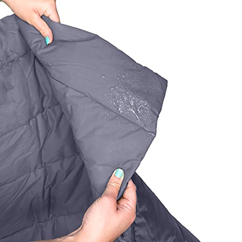 Bomgaroto Portable Pet Mat - 46.5 X 33 Inch Cat And Dog Mat For Crate Bed, Dog Cage, Fireside Or Camping! Waterproof Dog Beds For Medium Dogs And Small Dogs. Large Dog Bed With Storage Carry Bag #TOP5