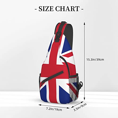 Morrales unisex con diseño British Flag para senderismo miniatura 4