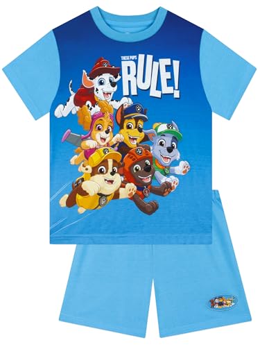 Paw Patrol Pajamas, Marshall And Chase Pajamas, Short Sleeve Boys Pjs, Summer Pjs For Boys
