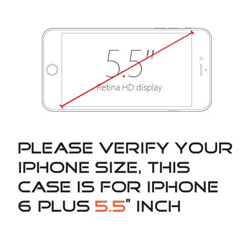 iPhone 6 Plus Case, Team Luxury_Clarity Series Purple Ultra Defender Protective Case for Apple iPhone 6 Plus / iPhone 6S Plus - Lavender/ Gray