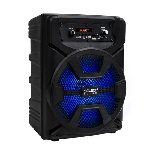 Bocinas, Electronics Select Sound Bocina Portátil Bluetooth Recargable De Largo Alcance con Sonido Envolvente