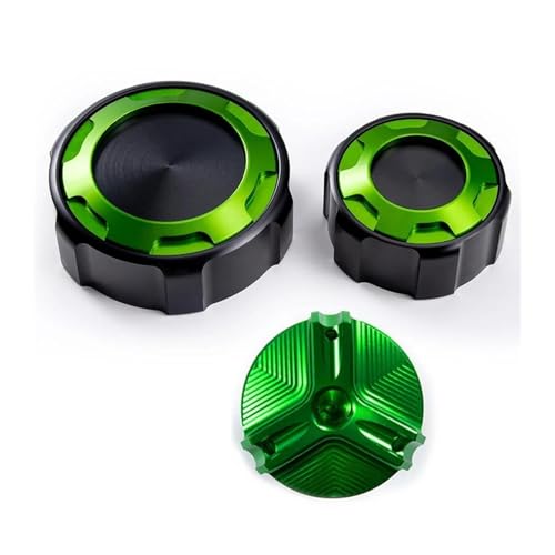 Bouchon de réservoir de frein Z750 : protection alu CNC anodisé vert