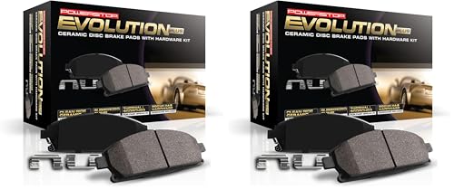 Image of Power Stop 17-914 Front Z17 Ceramic Brake Pads with Hardware For Acura ILX Honda Accord Civic CR-V Element Fit Pilot [Application Specific] (Pack of 2)