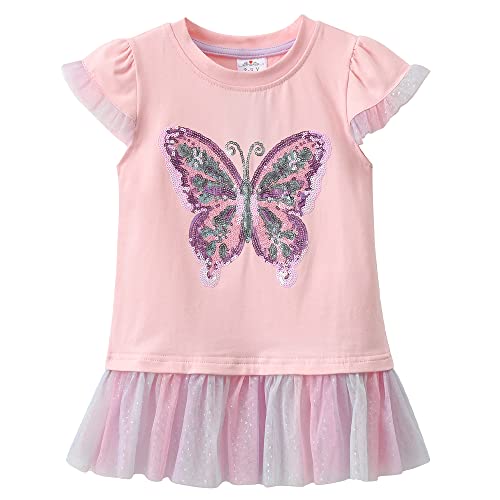 VIKITA Mädchen Baumwolle Kurzarm T-Shirt Top S3962 5T Cover