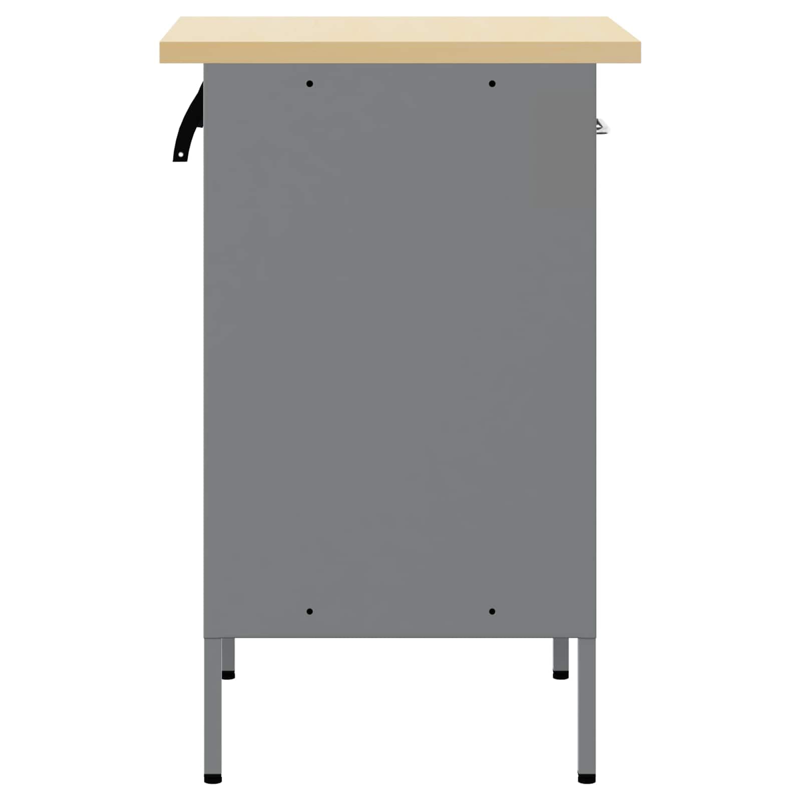 Genérico Banco de Trabajo con cajón Negro y Gris 50 x 55 x 85 cm,Bricolaje,Accesorios de Bricolaje,Organización y Almacenamiento de Herramientas,Mesas de Trabajo,Negro,4103462