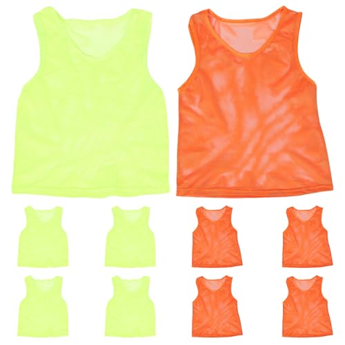 Chasubles d'équipe de football et basket en lot de 12 gilets respirants enfants
