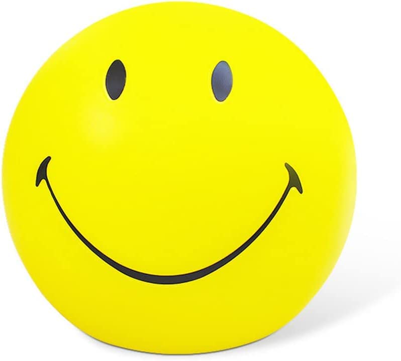 Night Light for Kids Smiley Face Lamp Light Birthday Gifts for Boys Girls Plastic Nightlight Portable Nursery USB Rechargeable Animal Night Lights for Baby Toddler Bedrooms Living Room (15CM)
