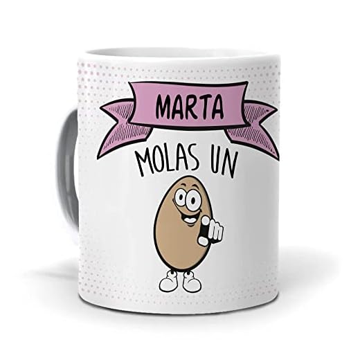 Taza Marta molas un Huevo. Cerámica AAA - 350 ml.