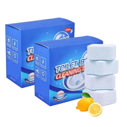 2025 Cleaner de inodoro extra fuerte,Juego de 12 piezas limpiador de inodoro,removedor de piedra de orina extra fuerte,para brillo y fragancia fresca (2 set)
